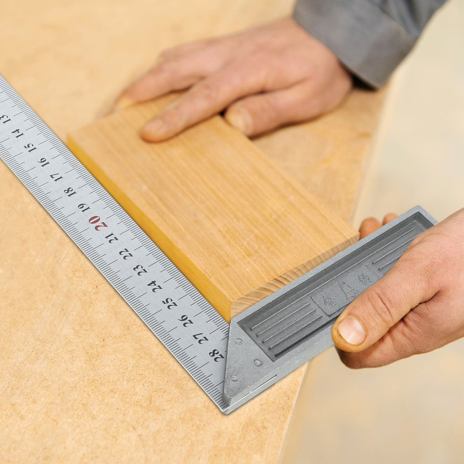 Woodworking Crafts - Righello in acciaio a forma di