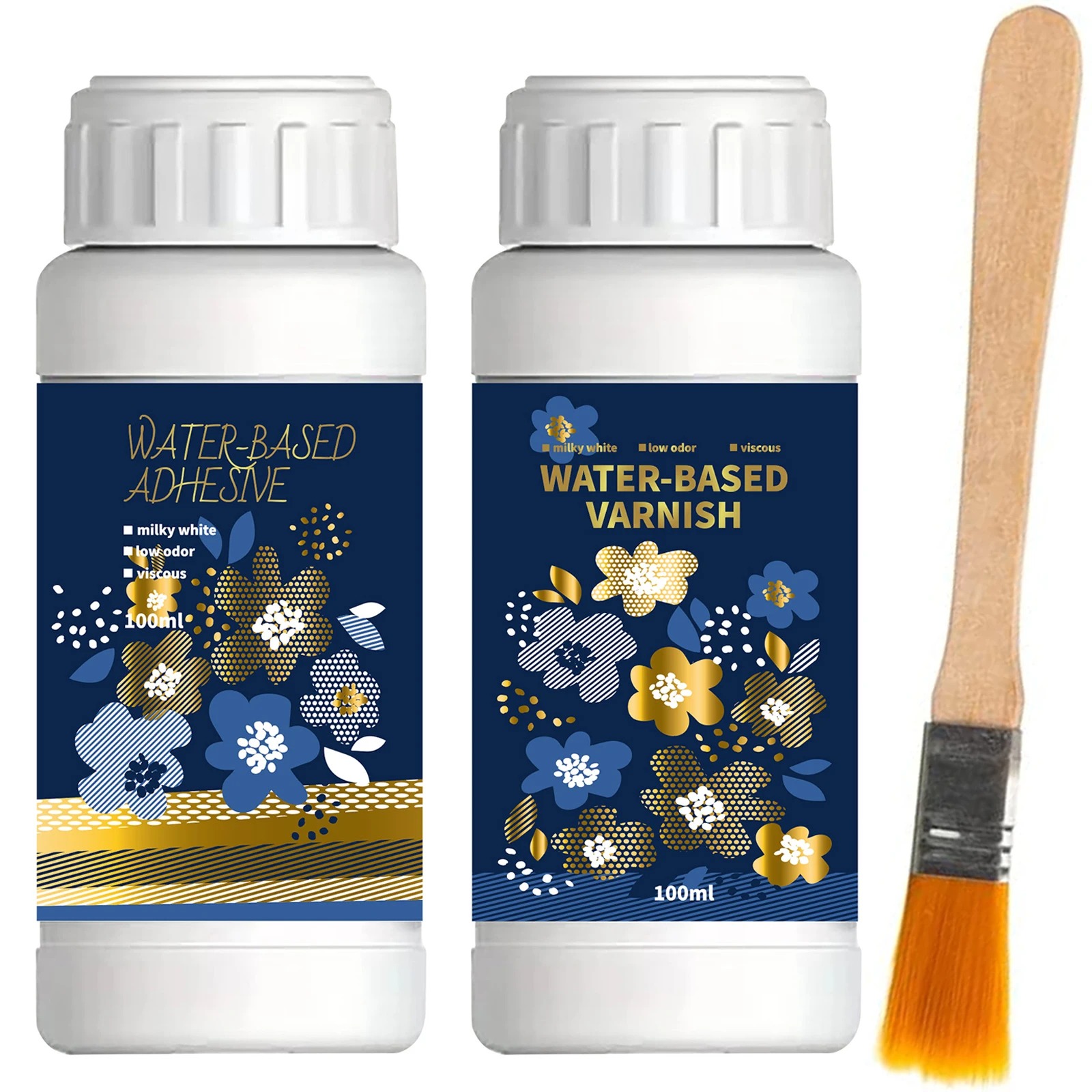 Woodworking Epoxy - Kit adesivo per doratura con foglie