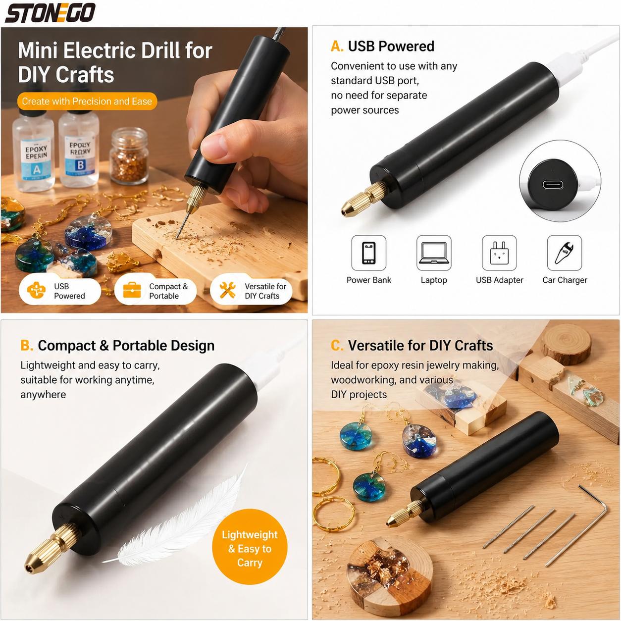 Mini Trapano Elettrico Portati - Woodworking Epoxy recensione e prezzo