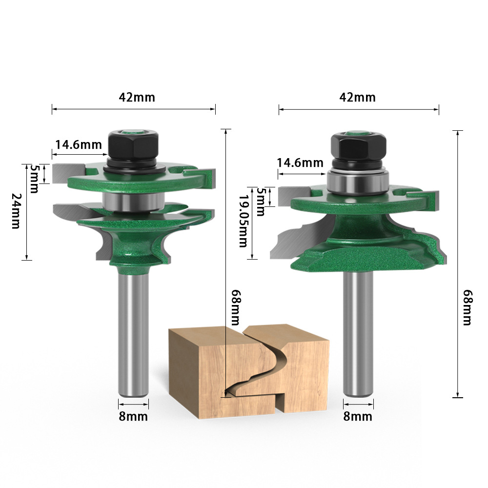 Set di 2 Frese per Giunzioni c - Woodworking Joint recensione e prezzo