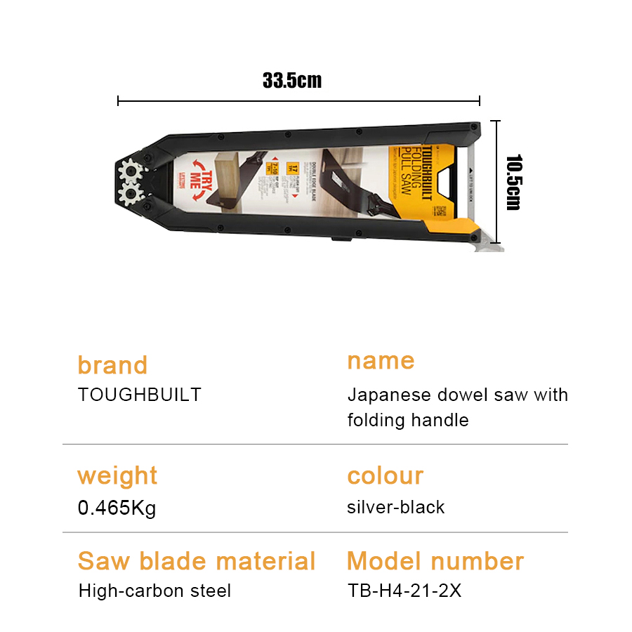 TOUGHBUILT TB-H4-21-2X Sega pe - Japanese Pull Saw recensione e prezzo