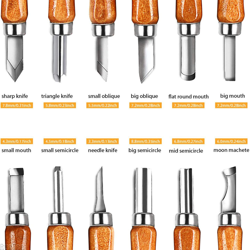 Set di 12 Utensili per Intagli - Woodworking Crafts recensione e prezzo